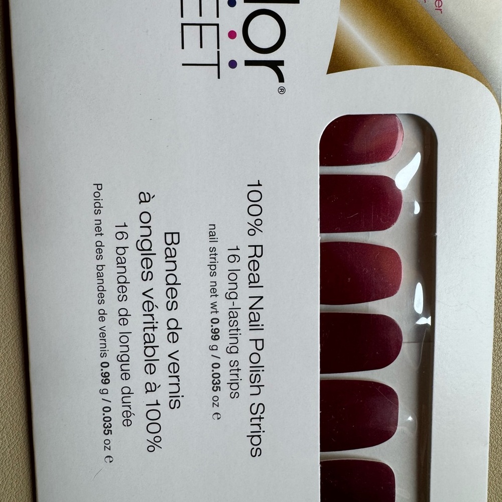 RETIRED Color Street Red Nail Polish Strips - Venetian Velvet
